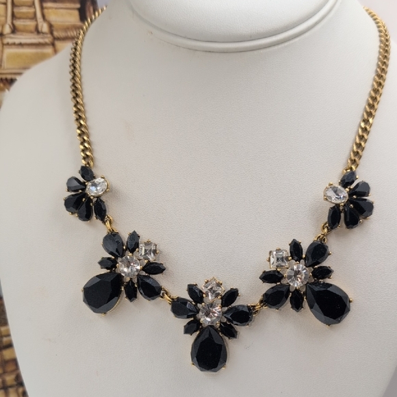 J. Crew Gold Statement Necklace with Intricate Detailing - Picture 1 of 5